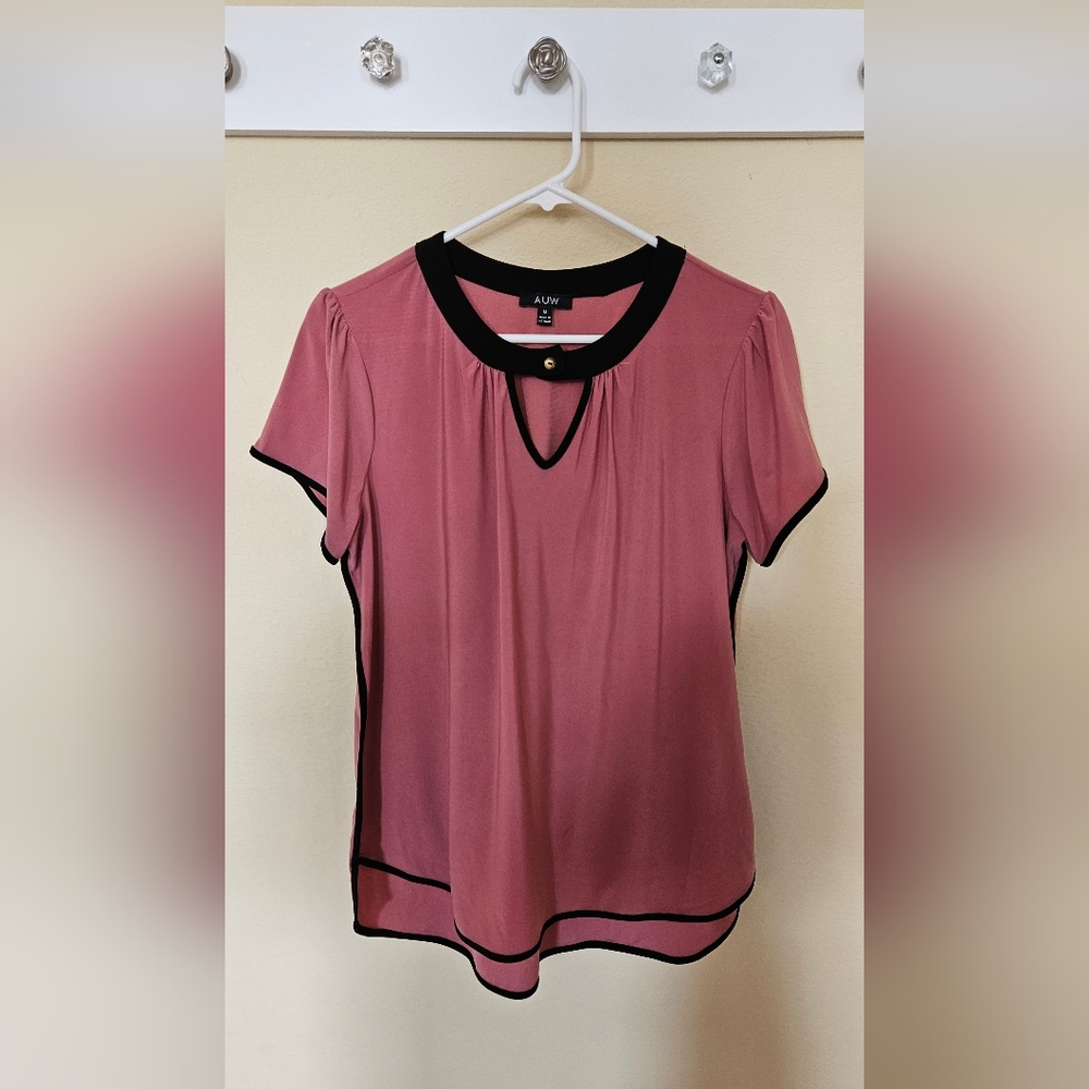 Pink Women's Blouse Size M